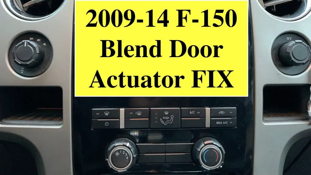 F150 Blend Door Actuator Reset