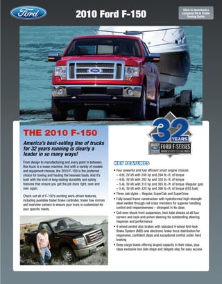 2010 F150 Towing Capacity Chart A Comprehensive Guide